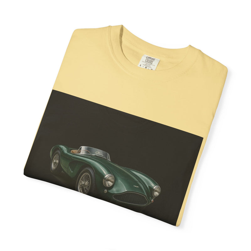 Aston Martin DB3S Unisex Garment-Dyed T-shirt, Car Enthusiast Tee, Vintage Auto Apparel, Perfect Gift for Him, Birthday or Christmas