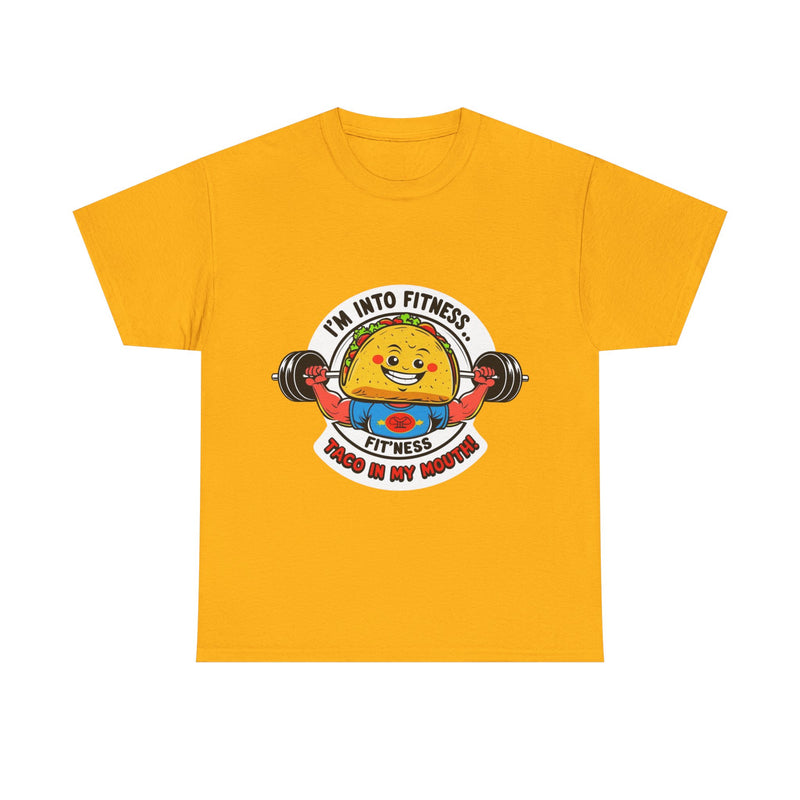 Fitness Taco Tee - Fun Unisex Cotton Shirt, Gym Apparel, Foodie Gift, Workout Fashion, Fitness Humor