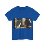 Unisex Heavy Cotton Tee - Playful Nostalgia Shirt, Casual Wear, Gift for Friends, Movie Night, Unique Graphic Tee