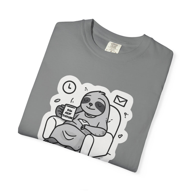 Comfy Sloth T-Shirt - Funny Graphic Tee, Unisex Apparel for Relaxation, Perfect for Lazy Days, Gift for College Students, Outfit Repeater