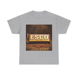 Unisex Cotton Tee with ESCO Design, Casual Graphic Tee, Streetwear Style, Gift for Food Lovers, Ideal for Parties and Celebrations