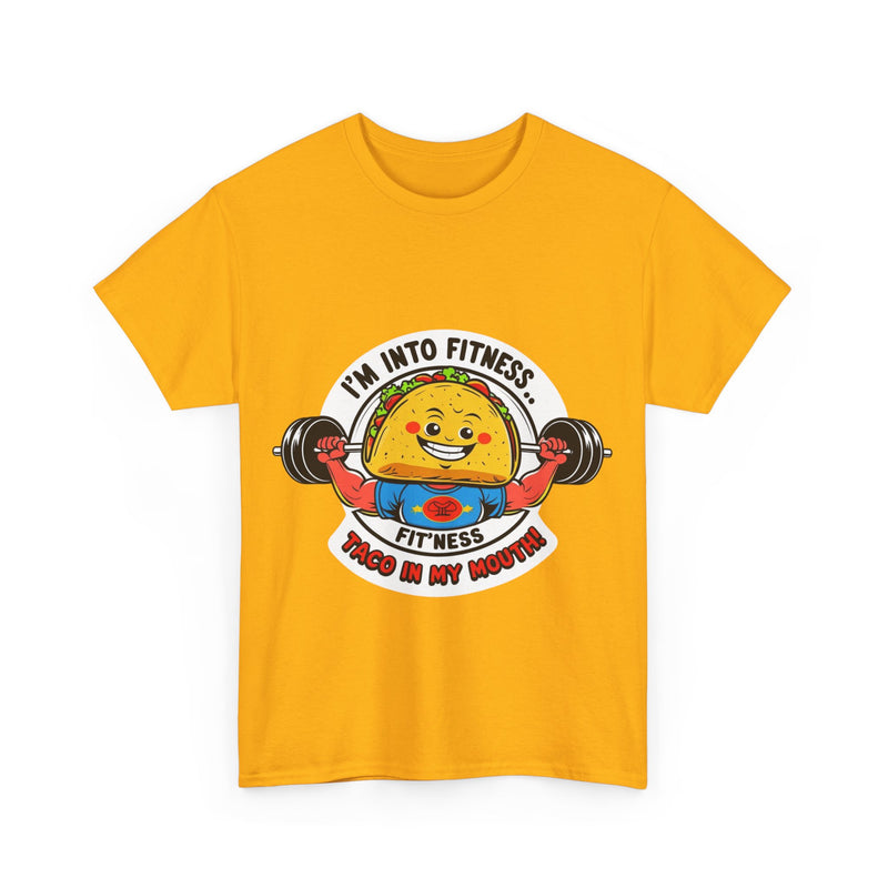 Fitness Taco Tee - Fun Unisex Cotton Shirt, Gym Apparel, Foodie Gift, Workout Fashion, Fitness Humor