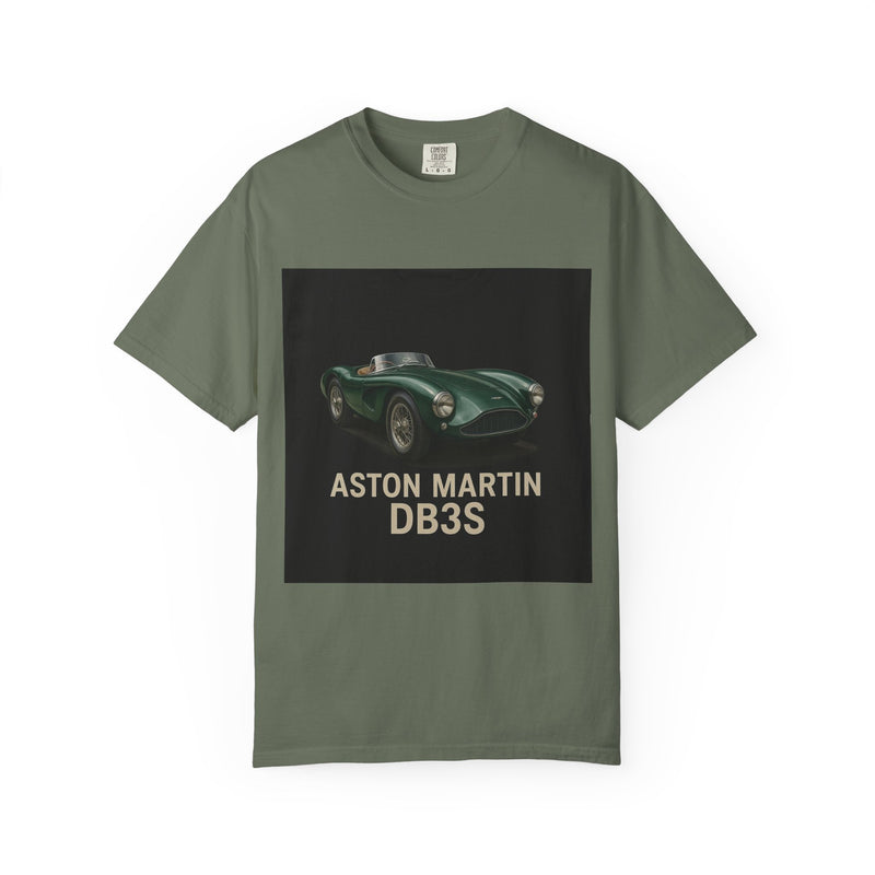 Aston Martin DB3S Unisex Garment-Dyed T-shirt, Car Enthusiast Tee, Vintage Auto Apparel, Perfect Gift for Him, Birthday or Christmas