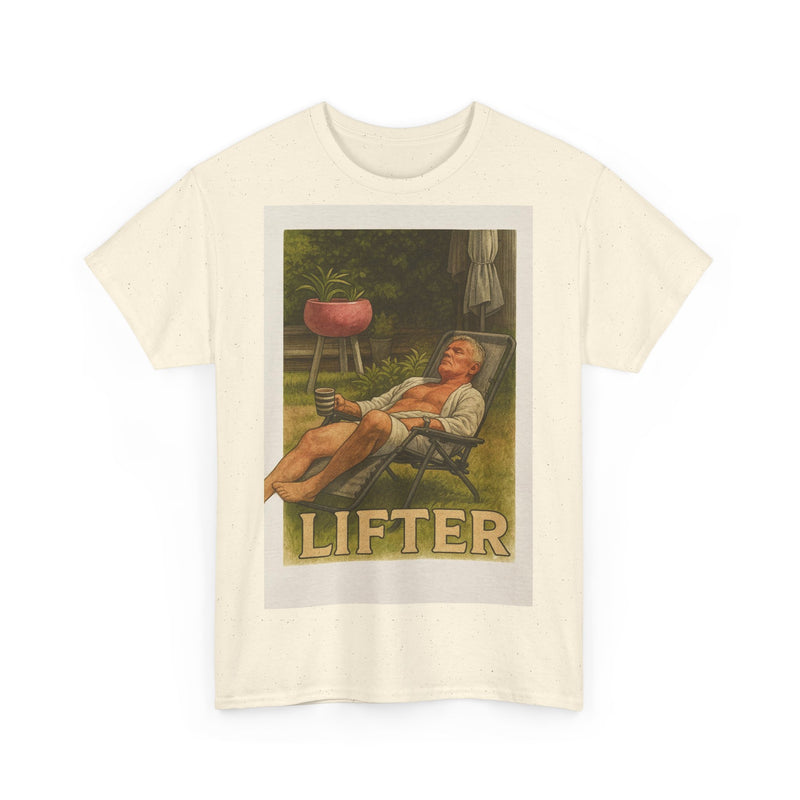 Relaxed Lifter Cotton Tee, Vintage Workout Tee, Unisex Gym Shirt, Casual Fitness Apparel, Gift for Fitness Enthusiasts