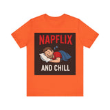 Napflix and Chill Unisex Jersey Tee, Comfortable Lounge T-Shirt, Gift for Nap Lovers, Cozy Sleep Shirt for Relaxation, Perfect for [...]