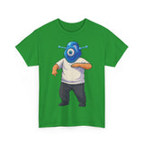 Whimsical Alien Graphic Tee for Casual Wear, Unisex Cotton T-Shirt, Fun Gift for Sci-Fi Lovers, Unique Everyday Wear, Cool Graphic Design