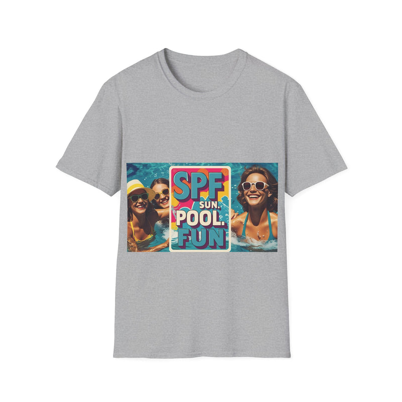 Summer Fun T-Shirt - SPF Pool Party Tee, Beachwear, Vacation Shirt, Gift for Pool Lovers, Unisex Apparel