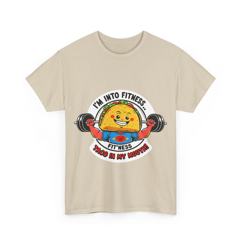 Fitness Taco Tee - Fun Unisex Cotton Shirt, Gym Apparel, Foodie Gift, Workout Fashion, Fitness Humor