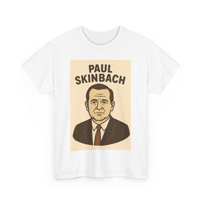 Retro Graphic Tee - Paul Skinbach, Vintage Style Shirt, Casual Wear, Gift for Him, Unisex Cotton T-Shirt