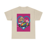Rainbow Racer Unisex Heavy Cotton Tee | LGBT Pride, Drag Race, Summer Festival, Casual Wear, Gift Idea