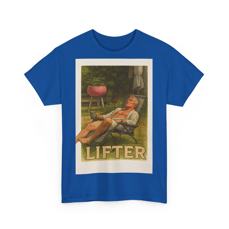 Relaxed Lifter Cotton Tee, Vintage Workout Tee, Unisex Gym Shirt, Casual Fitness Apparel, Gift for Fitness Enthusiasts