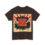 Focus Fight Finish Tee - Motivational T-Shirt, Fitness Shirt, Gym Apparel, Unisex Casual Wear, Gift for Athletes