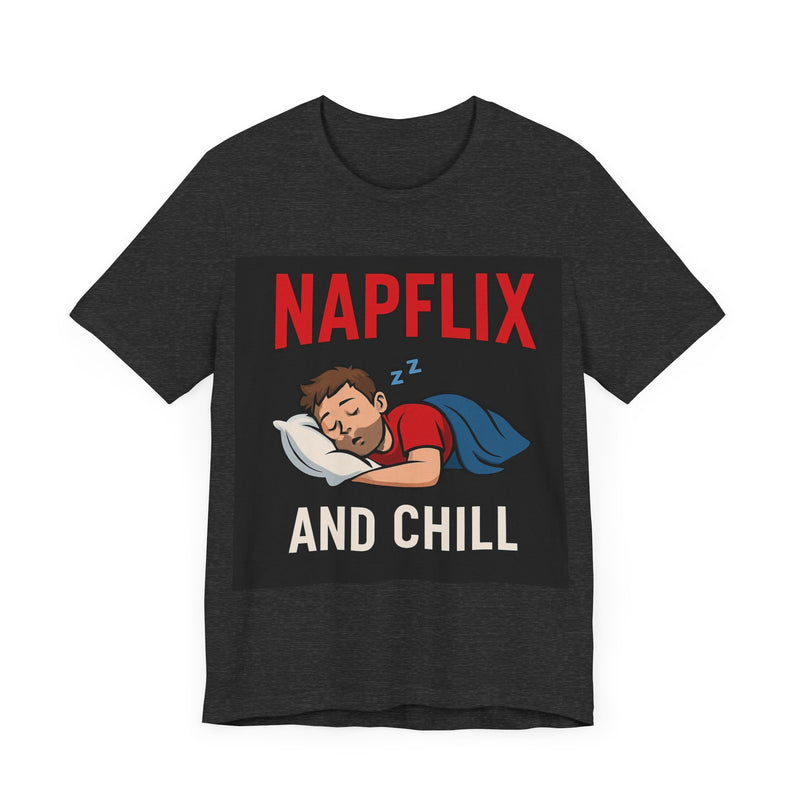 Napflix and Chill Unisex Jersey Tee, Comfortable Lounge T-Shirt, Gift for Nap Lovers, Cozy Sleep Shirt for Relaxation, Perfect for [...]