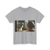 Unisex Heavy Cotton Tee - Playful Nostalgia Shirt, Casual Wear, Gift for Friends, Movie Night, Unique Graphic Tee