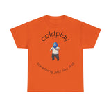 Coldplay Inspired Unisex Heavy Cotton Tee - Music Tee, Band T-Shirt, Concert Outfit, Music Lover Gift, Casual Wear