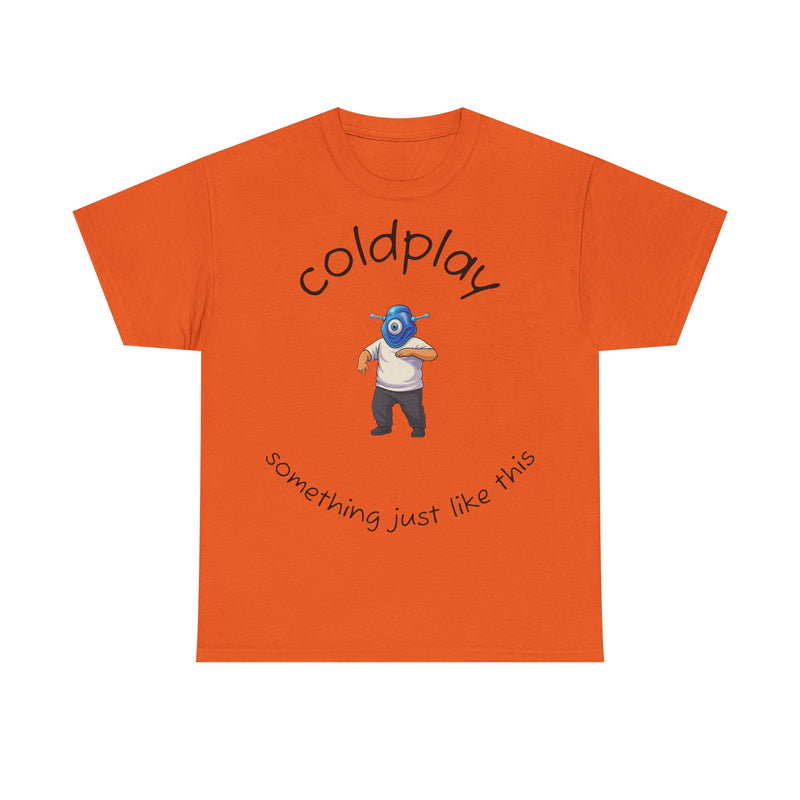Coldplay Inspired Unisex Heavy Cotton Tee - Music Tee, Band T-Shirt, Concert Outfit, Music Lover Gift, Casual Wear