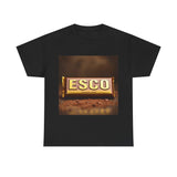 Unisex Cotton Tee with ESCO Design, Casual Graphic Tee, Streetwear Style, Gift for Food Lovers, Ideal for Parties and Celebrations