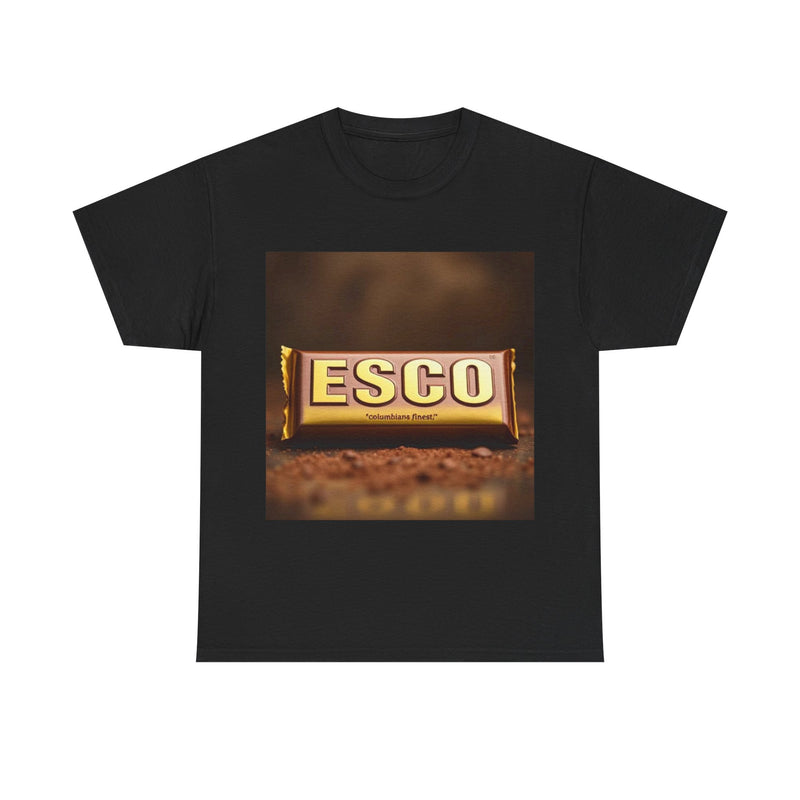 Unisex Cotton Tee with ESCO Design, Casual Graphic Tee, Streetwear Style, Gift for Food Lovers, Ideal for Parties and Celebrations