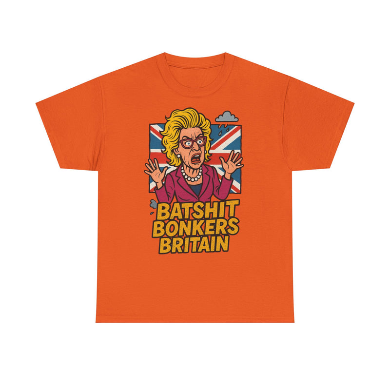 Batshit Bonkers Britain Tee, Funny Graphic Shirt, Unisex Cotton T-Shirt, Gift for Humor Lovers, Birthday and Party Wear