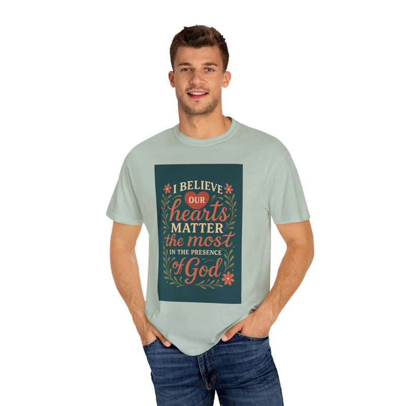 Inspirational god Unisex T-Shirt – Faith, Heartfelt Message, Eco-Friendly, Gift for Religious Occasions, Spiritual Wear, Casual Comfort