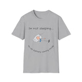 Funny Battery Saving Mode T-Shirt, Unisex Humor Tee, Gift for Friends, Sleepy Shirt, Casual Wear, Unique Graphic Tee