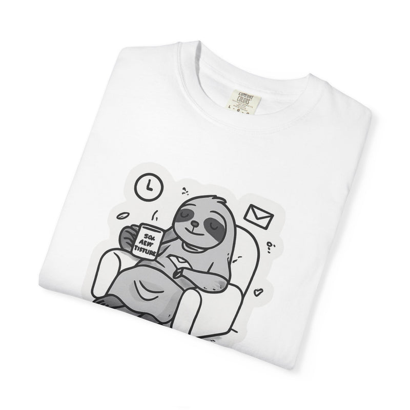 Comfy Sloth T-Shirt - Funny Graphic Tee, Unisex Apparel for Relaxation, Perfect for Lazy Days, Gift for College Students, Outfit Repeater