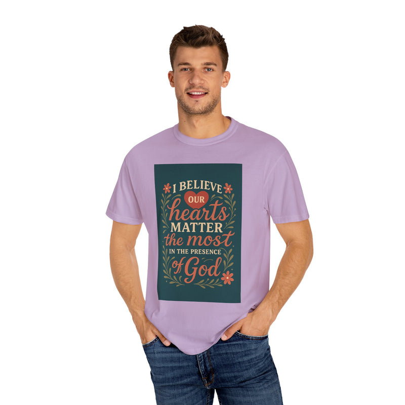 Inspirational god Unisex T-Shirt – Faith, Heartfelt Message, Eco-Friendly, Gift for Religious Occasions, Spiritual Wear, Casual Comfort