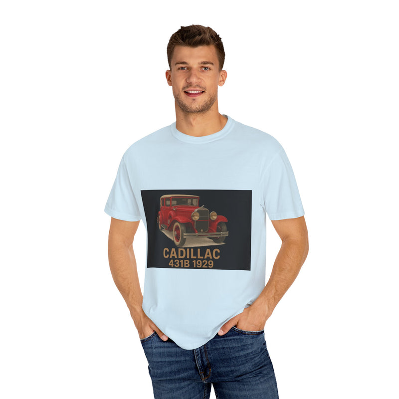 1929 Caddilac T-Shirt, Car Enthusiast Tee, 1929 Cadillac Shirt, Gift for Him, Classic Auto Fashion, Unisex Garment-Dyed Top