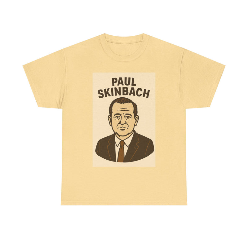 Retro Graphic Tee - Paul Skinbach, Vintage Style Shirt, Casual Wear, Gift for Him, Unisex Cotton T-Shirt