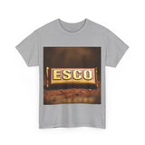 Unisex Cotton Tee with ESCO Design, Casual Graphic Tee, Streetwear Style, Gift for Food Lovers, Ideal for Parties and Celebrations