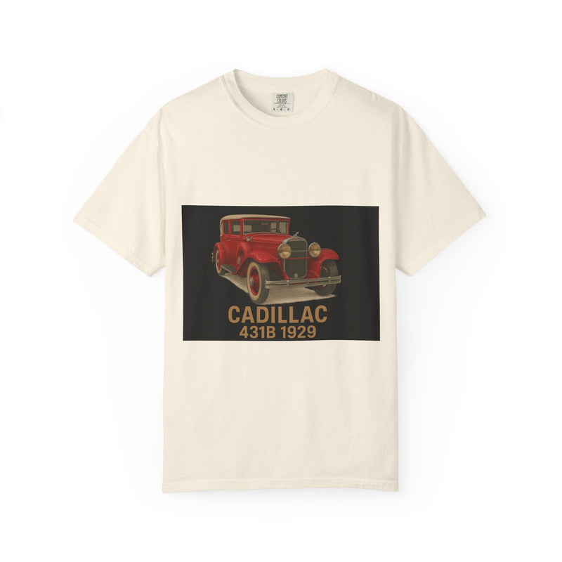 1929 Caddilac T-Shirt, Car Enthusiast Tee, 1929 Cadillac Shirt, Gift for Him, Classic Auto Fashion, Unisex Garment-Dyed Top