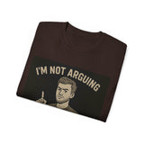 Humorous Unisex Tee: 'I'm Not Arguing, I'm Just Explaining Why I'm Right', Funny Shirt, Gift for Dad, Casual Wear, Meme Tee, [...]