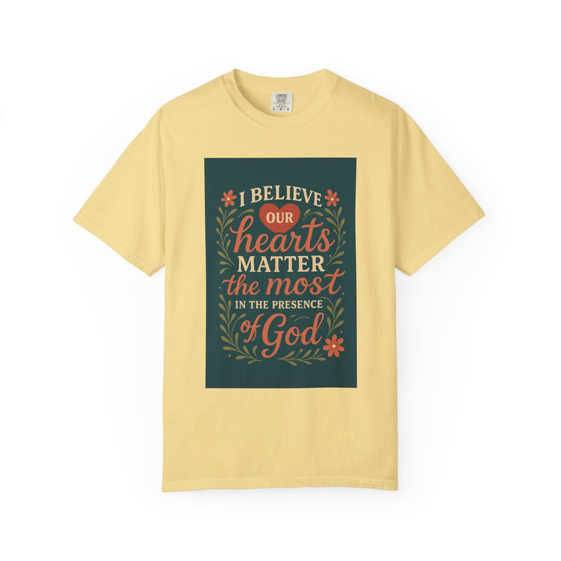 Inspirational god Unisex T-Shirt – Faith, Heartfelt Message, Eco-Friendly, Gift for Religious Occasions, Spiritual Wear, Casual Comfort