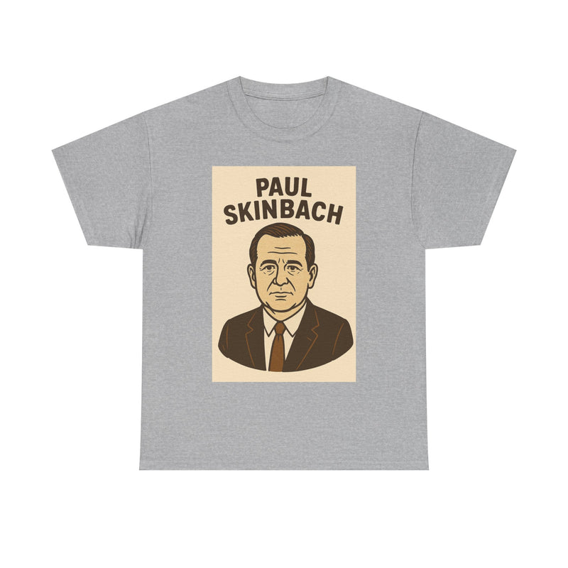 Retro Graphic Tee - Paul Skinbach, Vintage Style Shirt, Casual Wear, Gift for Him, Unisex Cotton T-Shirt