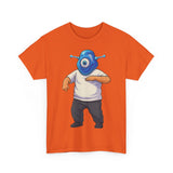 Whimsical Alien Graphic Tee for Casual Wear, Unisex Cotton T-Shirt, Fun Gift for Sci-Fi Lovers, Unique Everyday Wear, Cool Graphic Design