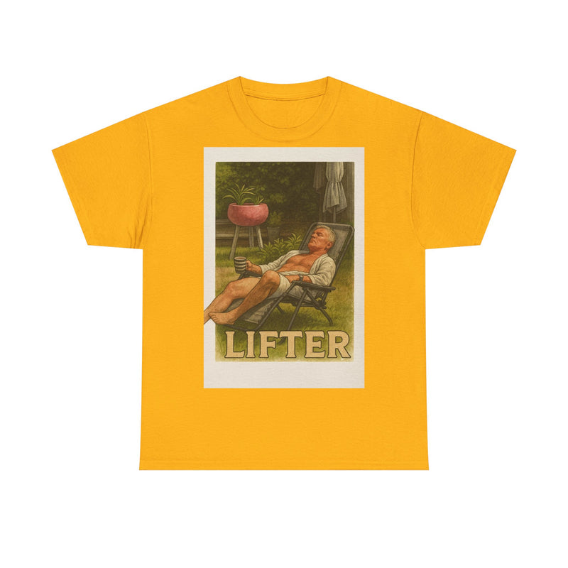 Relaxed Lifter Cotton Tee, Vintage Workout Tee, Unisex Gym Shirt, Casual Fitness Apparel, Gift for Fitness Enthusiasts