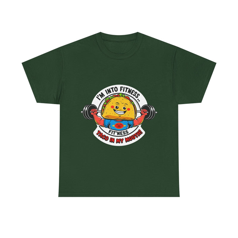 Fitness Taco Tee - Fun Unisex Cotton Shirt, Gym Apparel, Foodie Gift, Workout Fashion, Fitness Humor