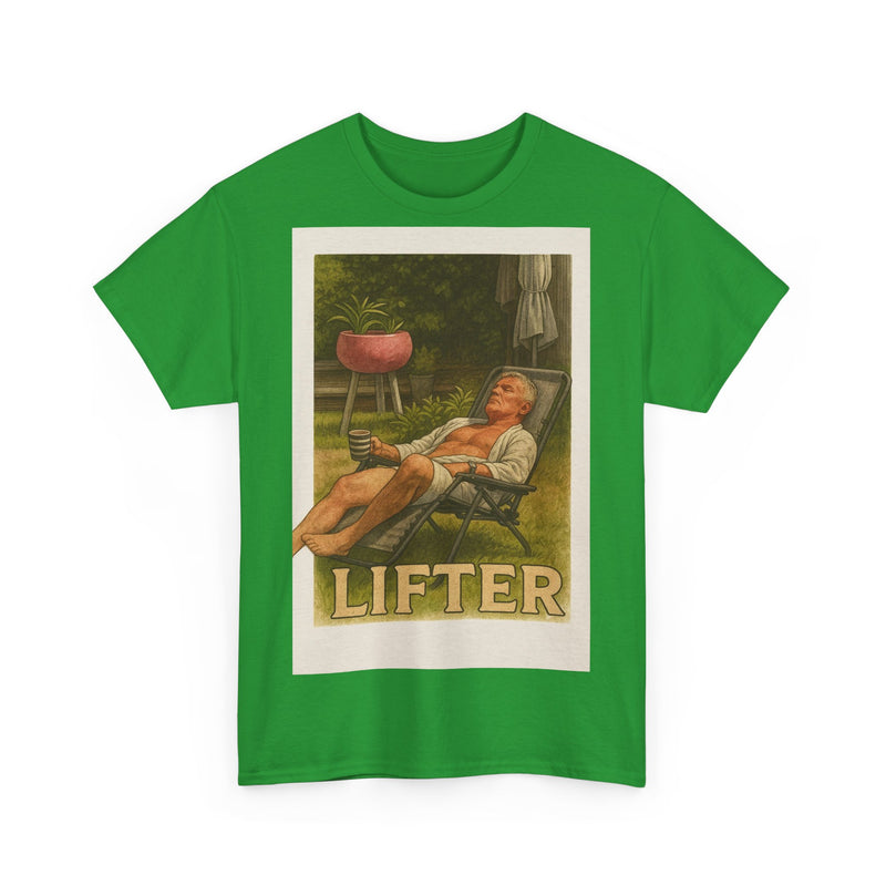 Relaxed Lifter Cotton Tee, Vintage Workout Tee, Unisex Gym Shirt, Casual Fitness Apparel, Gift for Fitness Enthusiasts