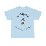 Coldplay Inspired Unisex Heavy Cotton Tee - Music Tee, Band T-Shirt, Concert Outfit, Music Lover Gift, Casual Wear