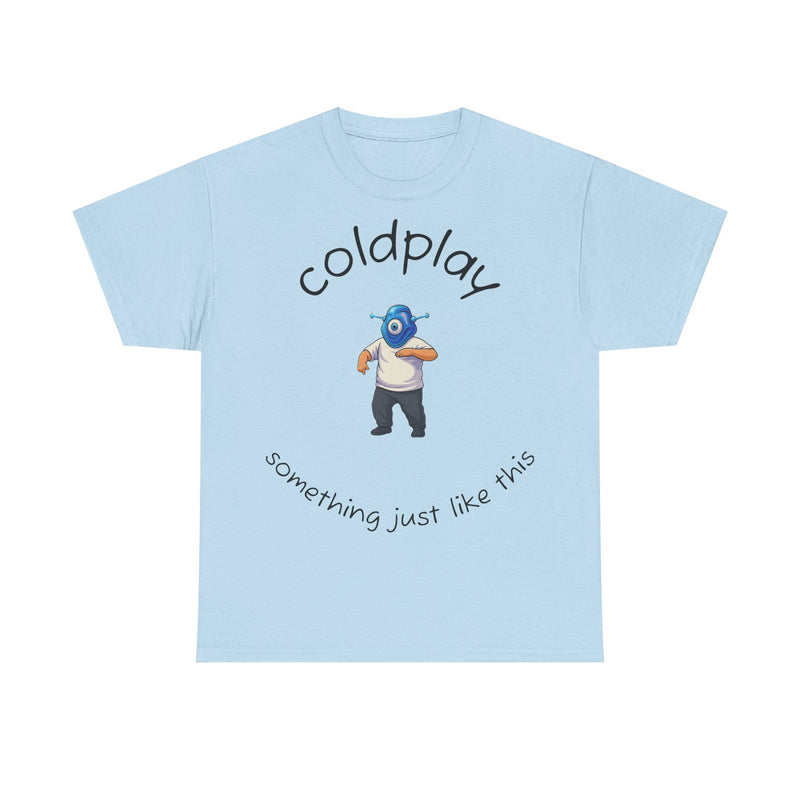 Coldplay Inspired Unisex Heavy Cotton Tee - Music Tee, Band T-Shirt, Concert Outfit, Music Lover Gift, Casual Wear