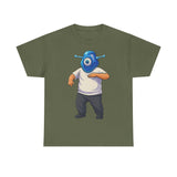Whimsical Alien Graphic Tee for Casual Wear, Unisex Cotton T-Shirt, Fun Gift for Sci-Fi Lovers, Unique Everyday Wear, Cool Graphic Design