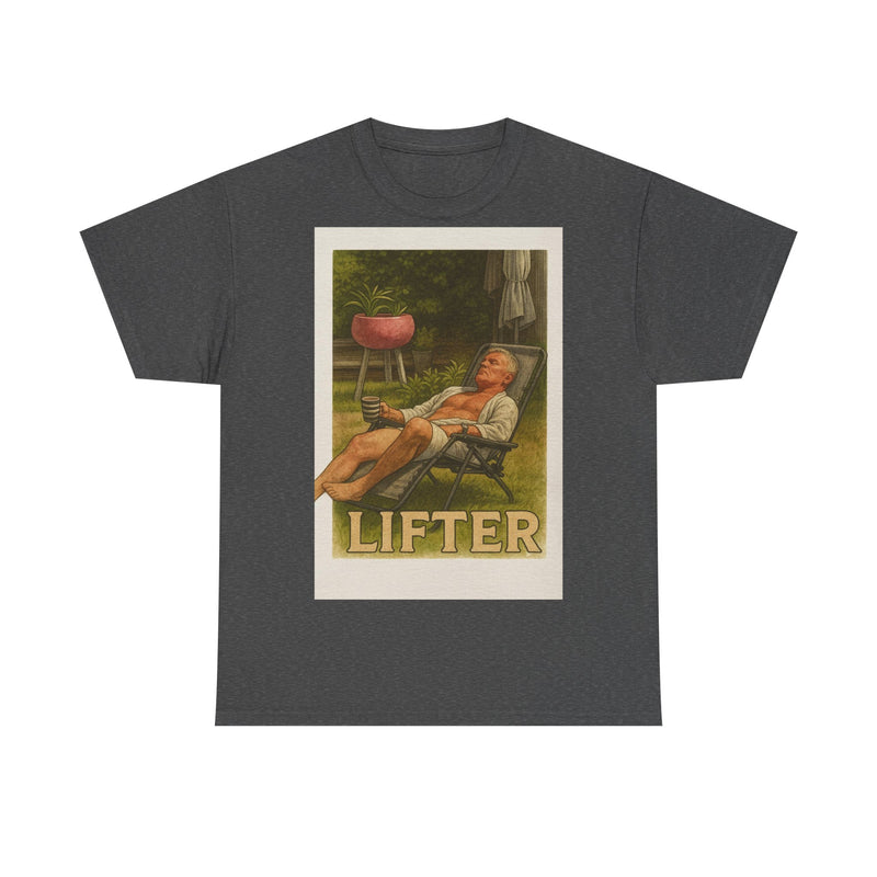 Relaxed Lifter Cotton Tee, Vintage Workout Tee, Unisex Gym Shirt, Casual Fitness Apparel, Gift for Fitness Enthusiasts