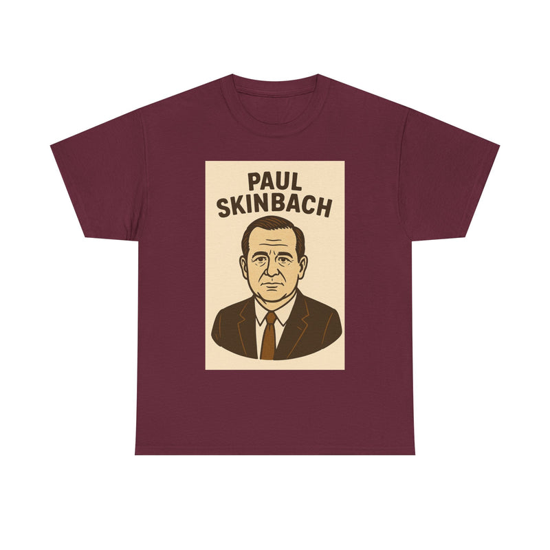 Retro Graphic Tee - Paul Skinbach, Vintage Style Shirt, Casual Wear, Gift for Him, Unisex Cotton T-Shirt