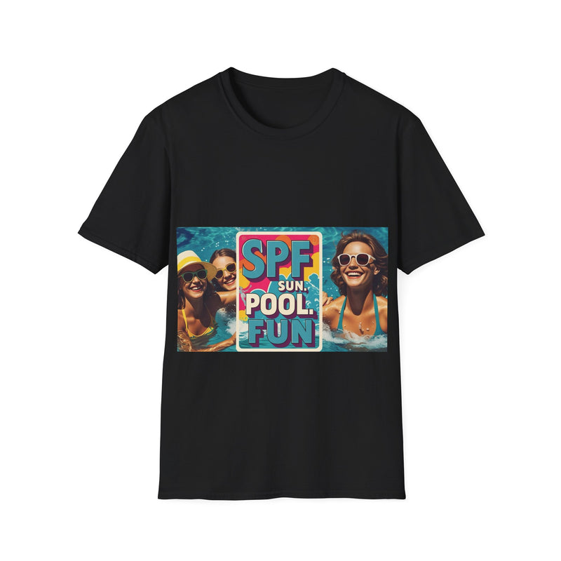 Summer Fun T-Shirt - SPF Pool Party Tee, Beachwear, Vacation Shirt, Gift for Pool Lovers, Unisex Apparel