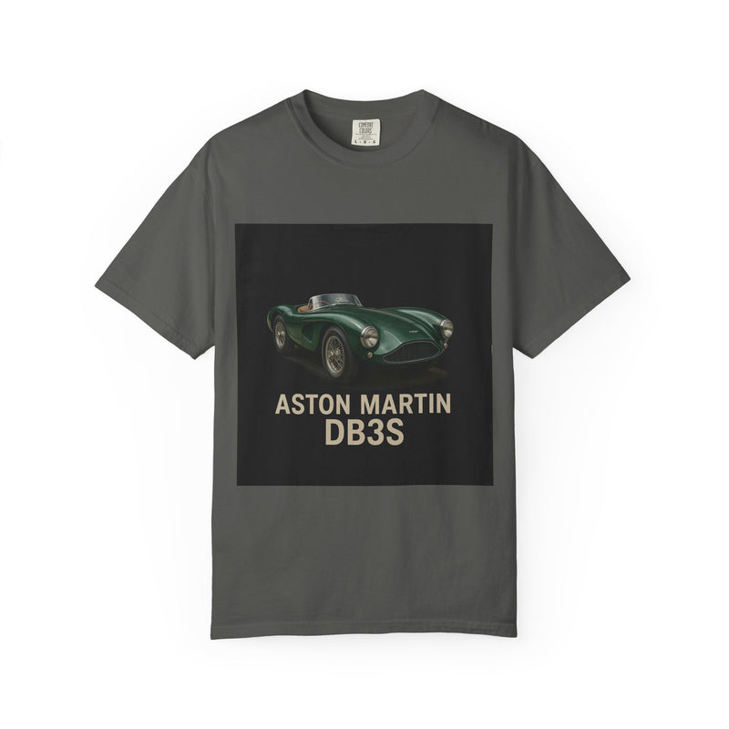 Aston Martin DB3S Unisex Garment-Dyed T-shirt, Car Enthusiast Tee, Vintage Auto Apparel, Perfect Gift for Him, Birthday or Christmas