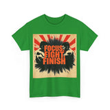Focus Fight Finish Tee - Motivational T-Shirt, Fitness Shirt, Gym Apparel, Unisex Casual Wear, Gift for Athletes