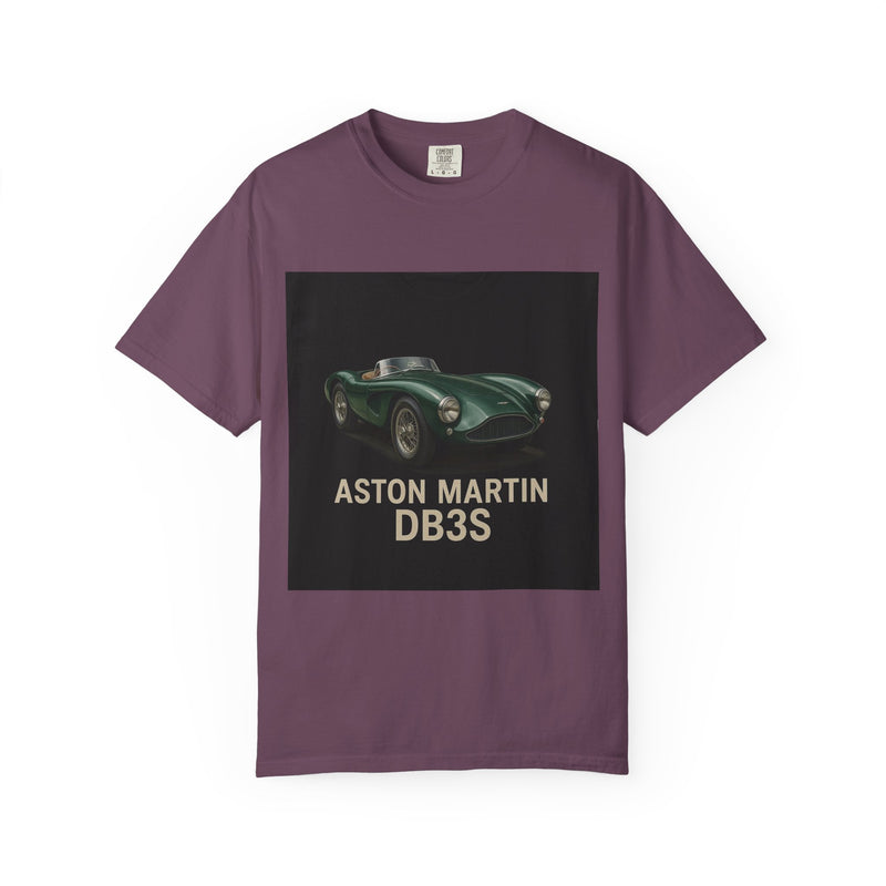 Aston Martin DB3S Unisex Garment-Dyed T-shirt, Car Enthusiast Tee, Vintage Auto Apparel, Perfect Gift for Him, Birthday or Christmas