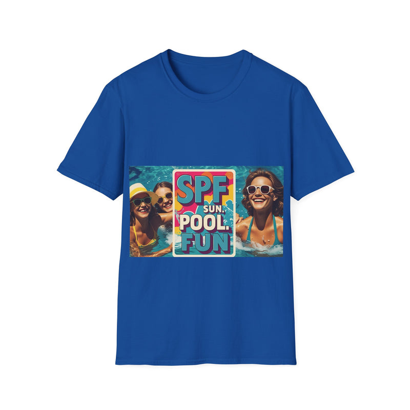 Summer Fun T-Shirt - SPF Pool Party Tee, Beachwear, Vacation Shirt, Gift for Pool Lovers, Unisex Apparel