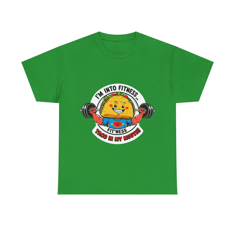 Fitness Taco Tee - Fun Unisex Cotton Shirt, Gym Apparel, Foodie Gift, Workout Fashion, Fitness Humor