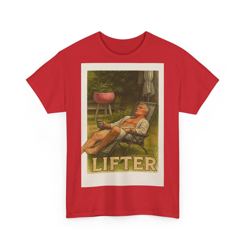 Relaxed Lifter Cotton Tee, Vintage Workout Tee, Unisex Gym Shirt, Casual Fitness Apparel, Gift for Fitness Enthusiasts
